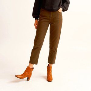 KOTN dark green tapered jeans